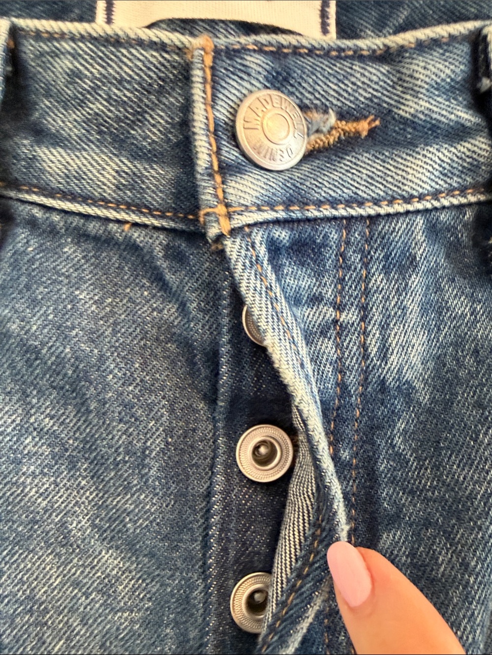 Madewell The Dean Easy Straight Jean Size 27 - Picture 8 of 10